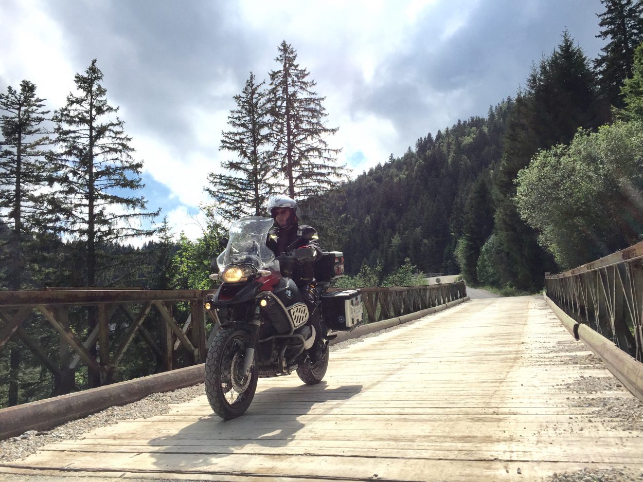 Bike auf Brücke
