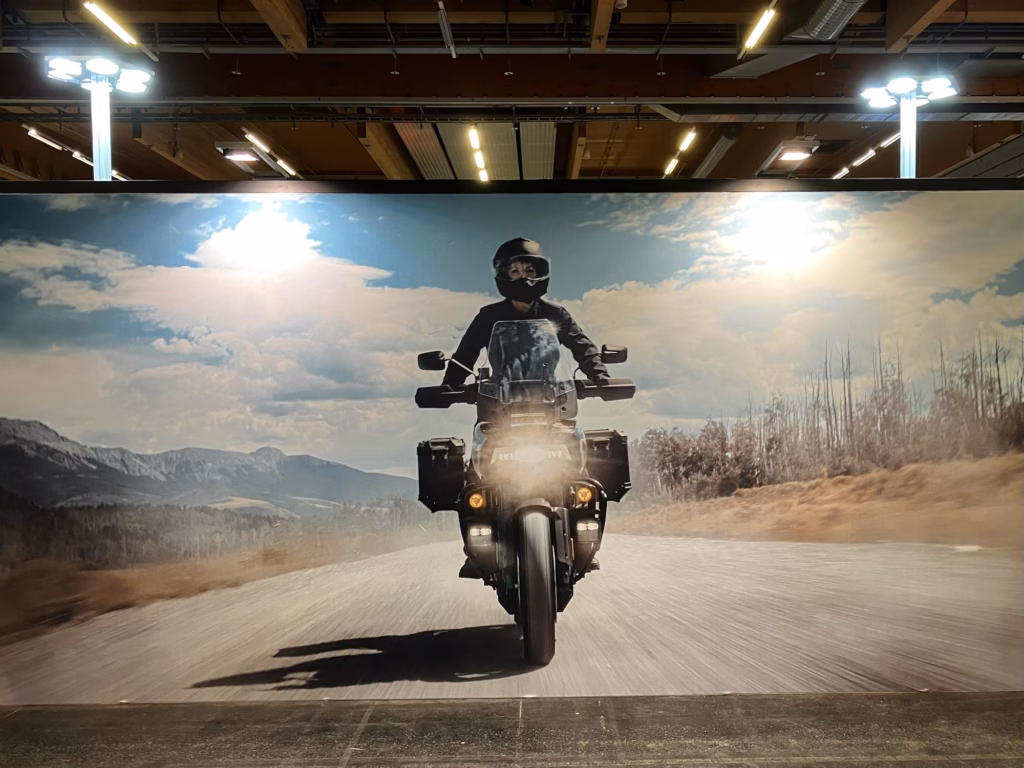 Werbebanner Motorradmesse 2026