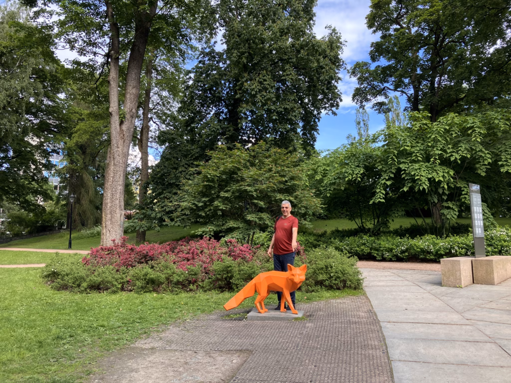 Der orange Fuchs in Oslo