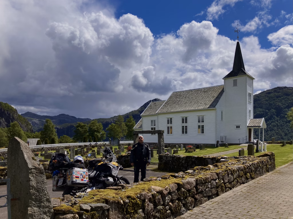 Kirche in Nedrebro Norwegen