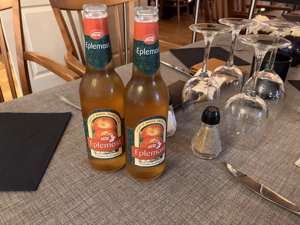 Apfelsaft in Sauda Norwegen