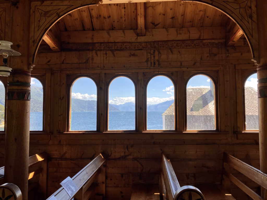 St. Olaf-Kirche Balestrand Innen Norwegen