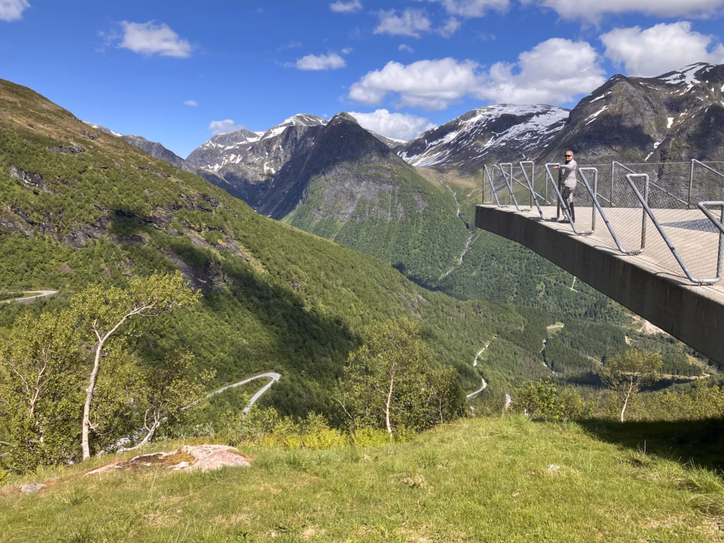 Ami beim Gaularfjellsvegen Norwegen