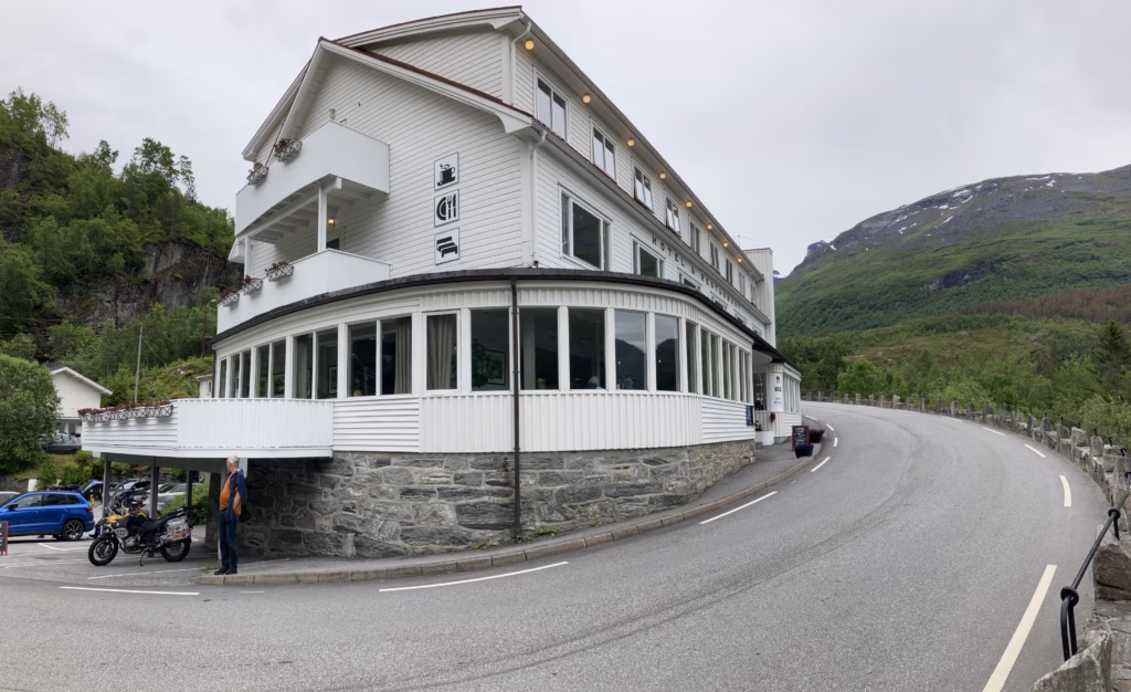 Utsiken Hotel Geiranger Norwegen