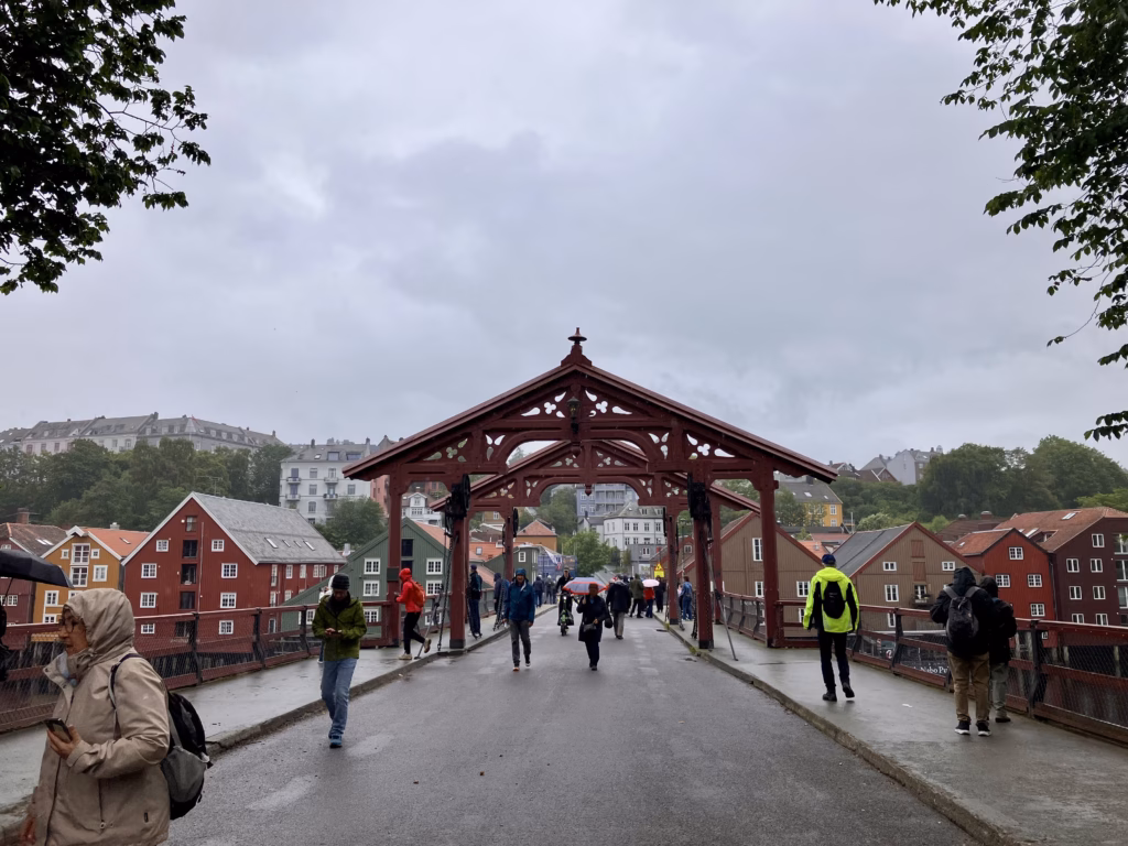 Gamle Bybro, alte Brücke Trondheim Norwegen