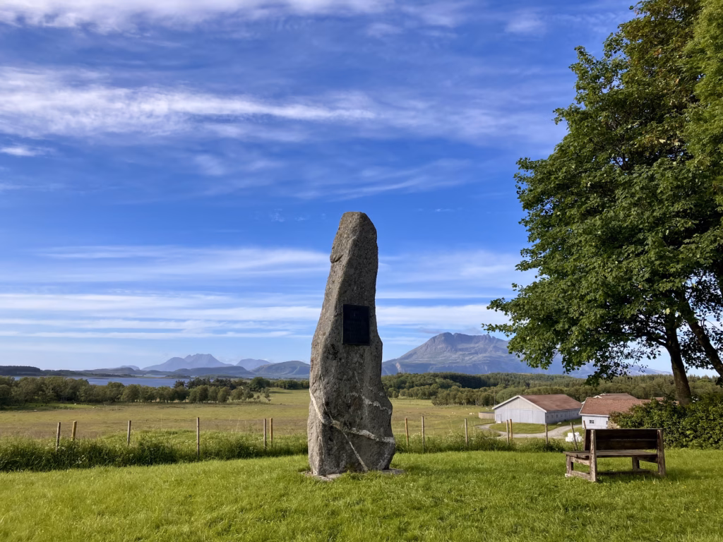Gedenkstein an Öyvind Finsson Norwegen