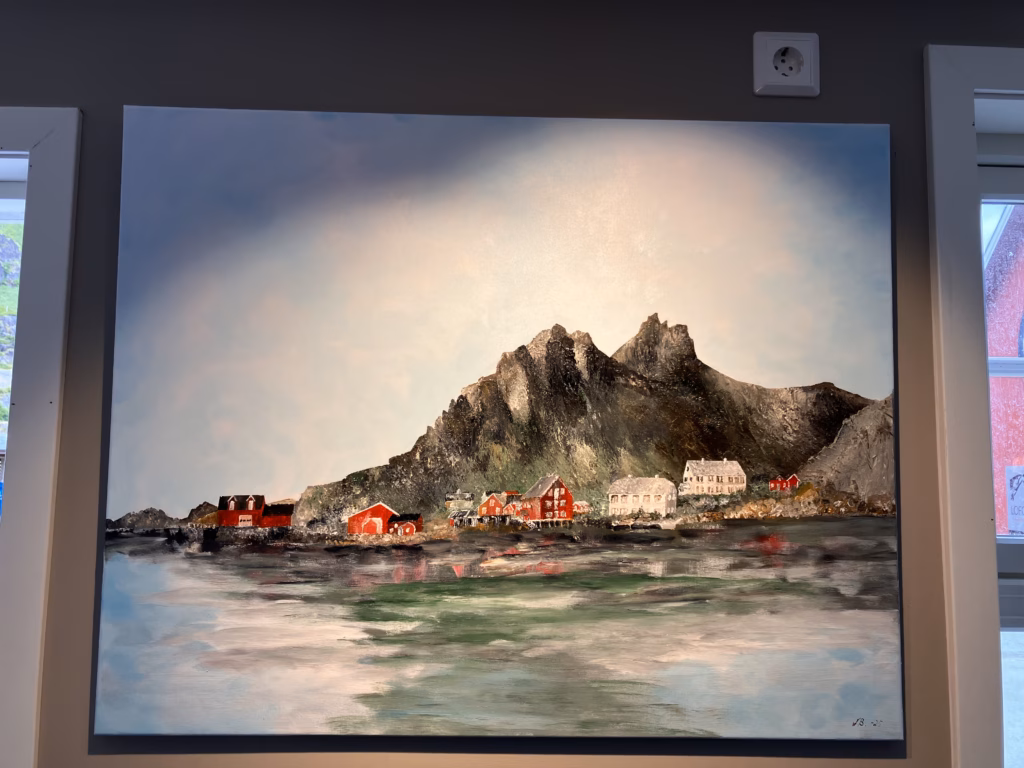 Ansicht von Ure Lofoten Norwegen