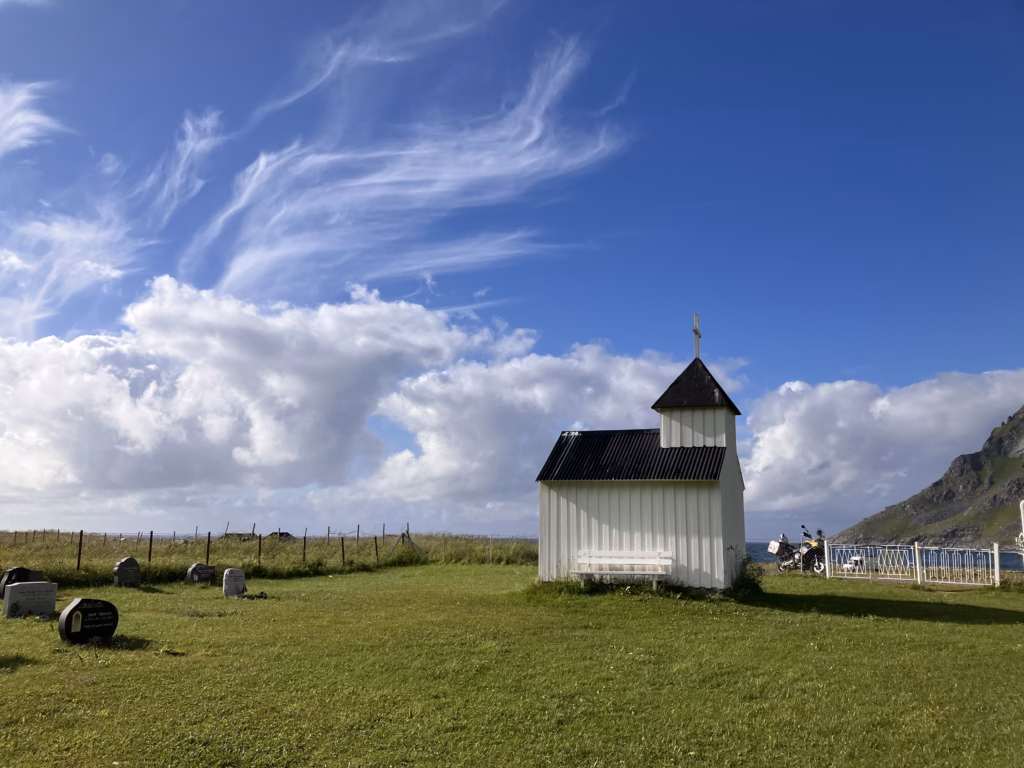 Unstad Kapelle Lofoten Norwegen