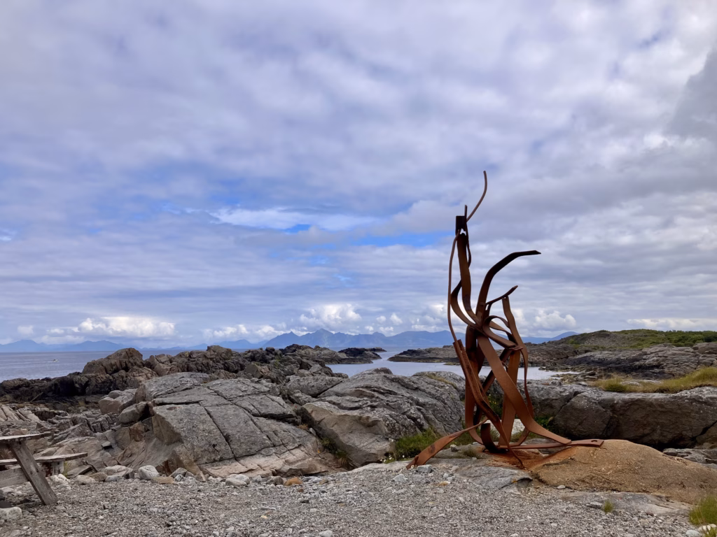 Skulptur Laukvik Lofoten Norwegen