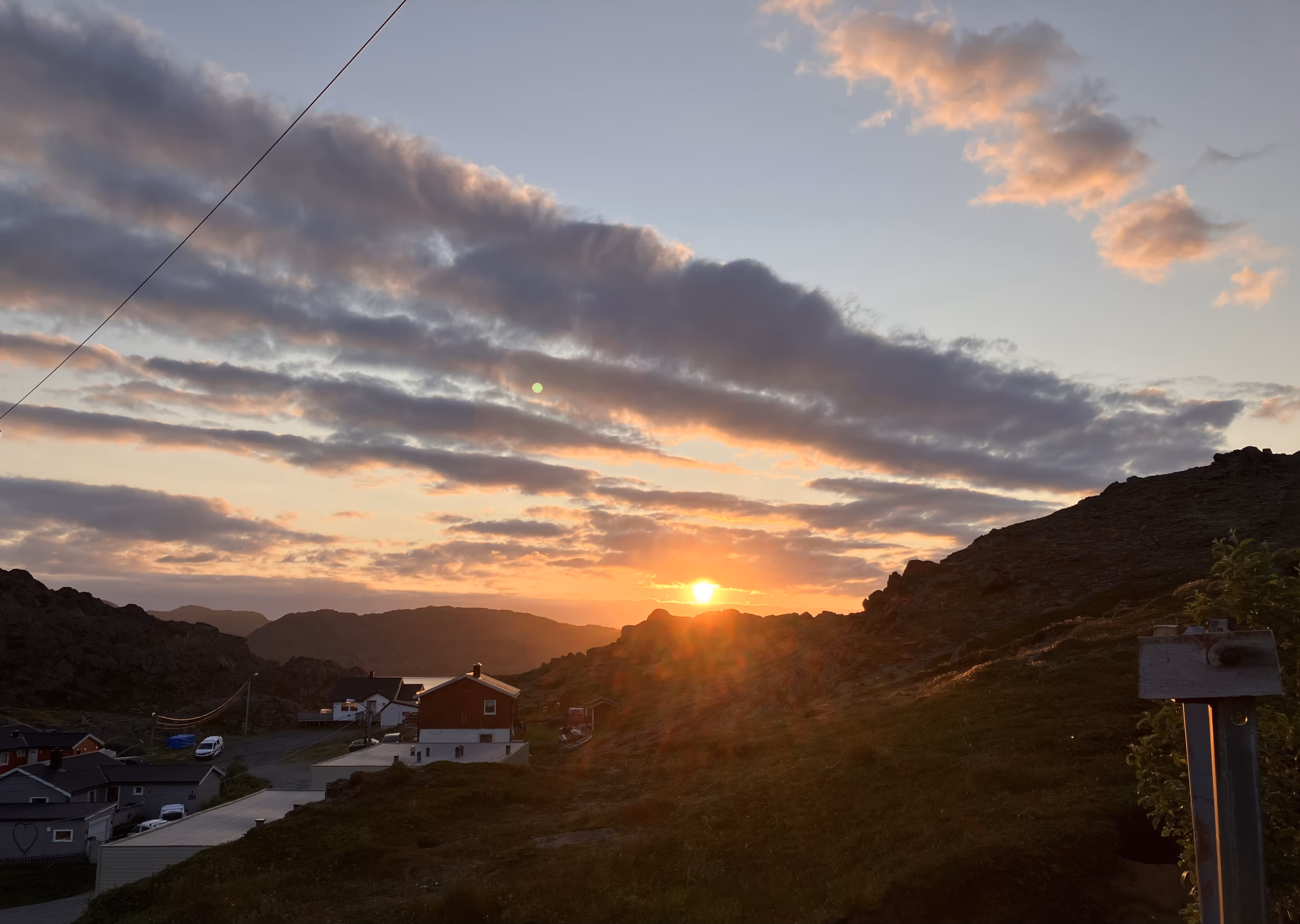 Mitternachtssonne in Honnigsvag Norwegen